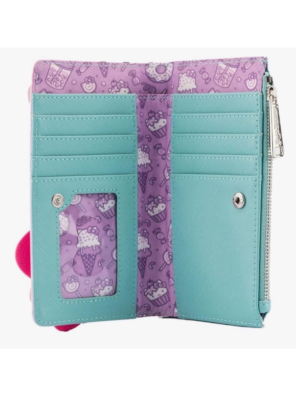 🧁🍦NEW Hello Kitty Loungefly Custom Blinged Cupcake Wallet - Picture 5 of 6